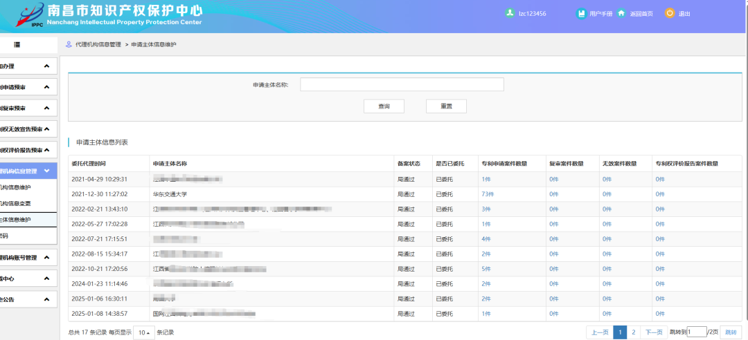 华东交通大学发明专利法律状态与授权率分析图